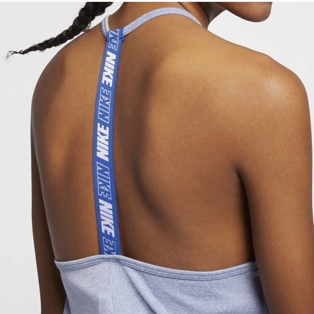 🏷️ 5 for $25 - NIKE Training Elastika Stripe Tank Top in Blue